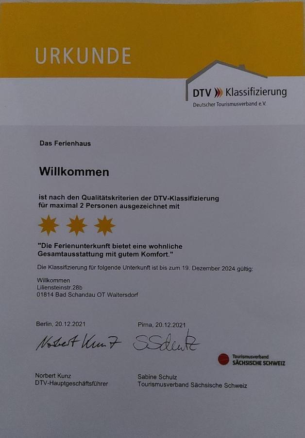 Ferienhaus Willkommen Bad Schandau Esterno foto